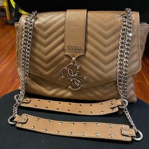 Womens shoulder  bag, tan color. Guess Brand new with tag